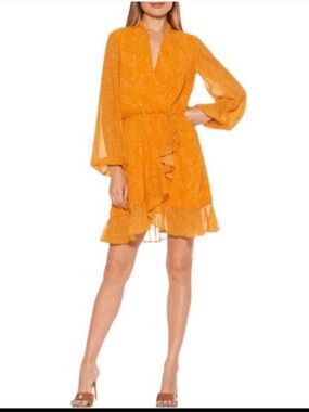 Alexia Admor Yellow Ruffled Mini Dress 2